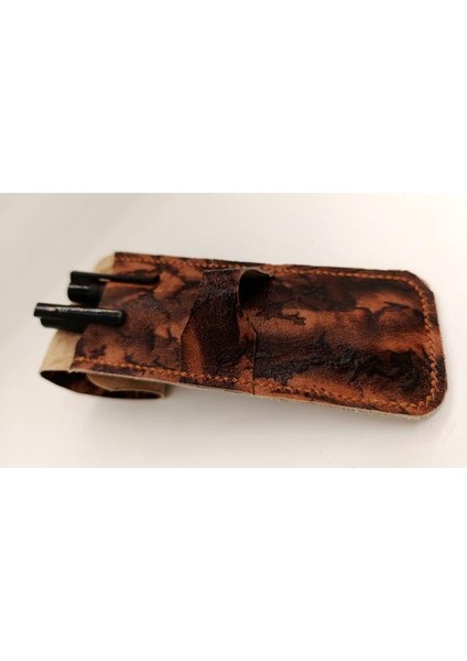 Crazy Hors Hakiki Deri El Emeği Özel Kalemleriniz Için Kalemlik Kalem Kutu 27 cm 6 cm MU21 fırsatları