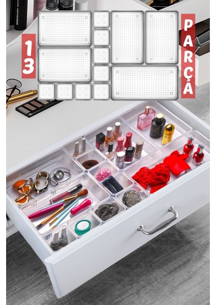 13 Parça Çekmece Içi Düzenleyici, Organizer Set