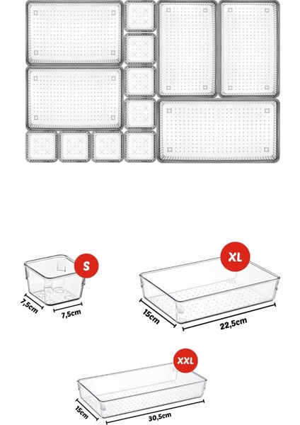13 Parça Çekmece Içi Düzenleyici, Organizer Set fiyatları