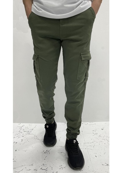 Big Rodoc Slım Fıt Erkek Paça Lastikli Kargo Pantolon