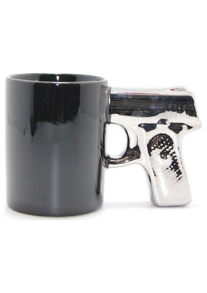 Porselen Silahlı Kupa Bardak Model 2