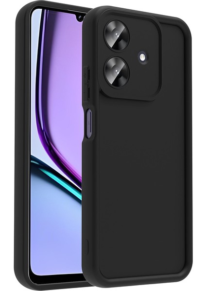 Realme Note 60 Kılıf Kamera Korumalı Sln Ananas Kapak - Siyah