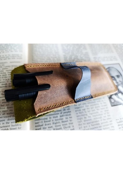 Crazy Hors Hakiki Deri El Emeği Özel Kalemleriniz Için Kalemlik Kalem Kutu 27 cm 6 cm MU28 fiyatları