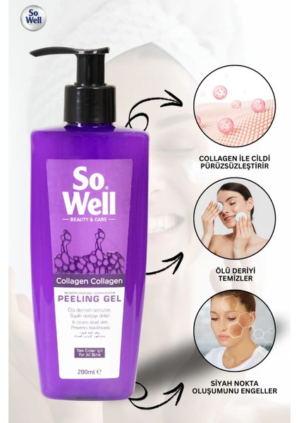 So Well Siyah Nokta Karşıtı Yüz Temizleyici Peeling Gel