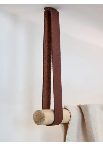 Giyinme Odası Askısı - 120 cm - Kahve