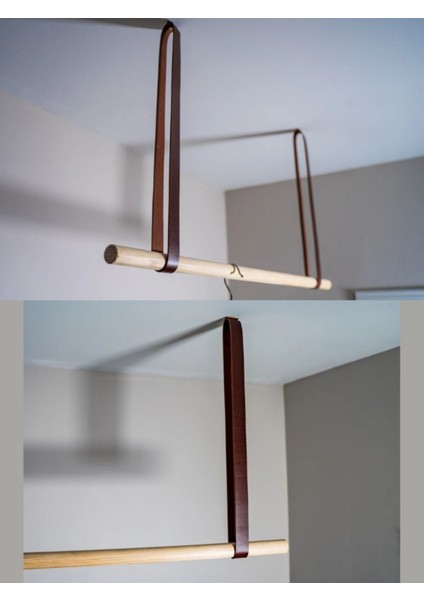 Giyinme Odası Askısı - 120 cm - Kahve fiyatları