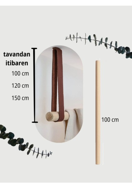 Giyinme Odası Askısı - 120 cm - Kahve indirimleri