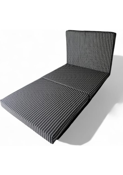 Çok Amaçlı Minder Yatak - Sünger Yer Yatağı (70 x 180 cm Kalınlık 7 cm ) Akustik Küçük Siyah
