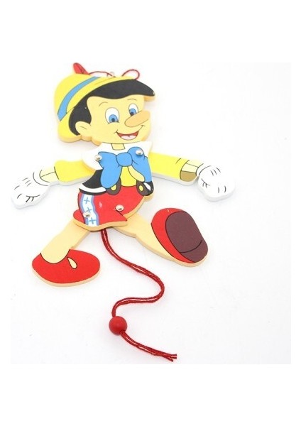 Ahşap Sallanan Pinokyo Figürü