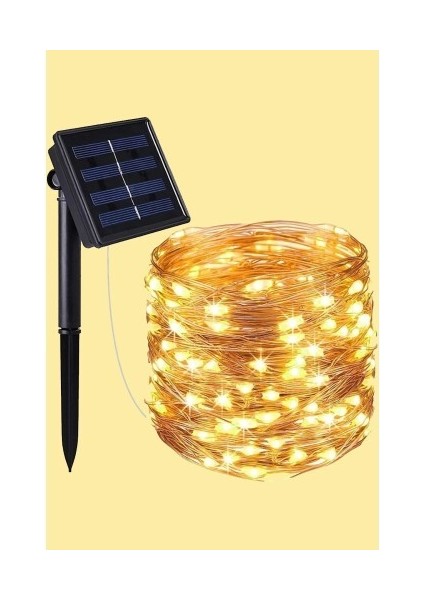 Güneş Enerjili 200 LED Dış Mekan Aydınlatma Şeridi fiyatları