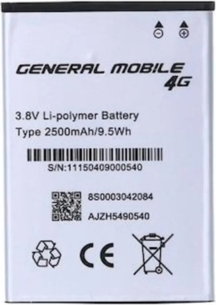 Azurtech General Mobile Discovery Android 4g Batarya Pil