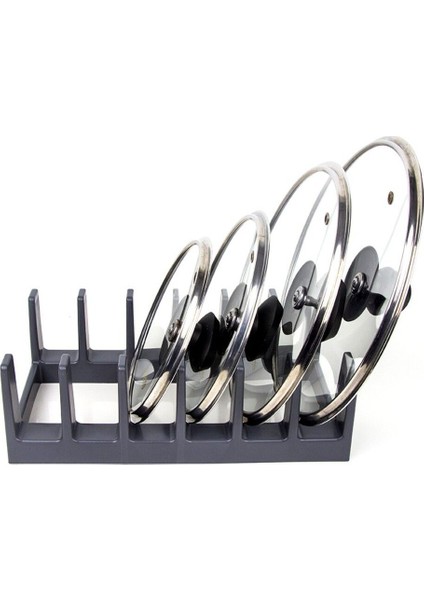 6 Bölmeli, Beyaz, 1 Adet, Düzenleyici, Çok Amaçlı Plastik Tabak, Tava, Tencere Kapağı Düzenleyici modelleri