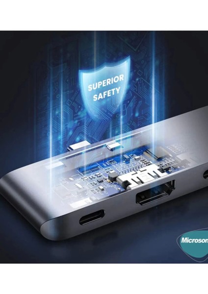 Type-C To Hdtv Multifunction Adapter 8 Port Kablo