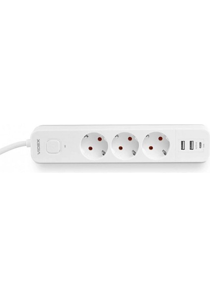 Akım Korumalı 3’lü Priz 2xusb 1xtype-C 3680W Girişli Uzatma Kablolu Priz FTR16