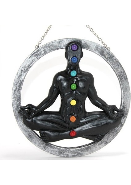 Polyester Duvara Asmalı 7 Chakra Pano