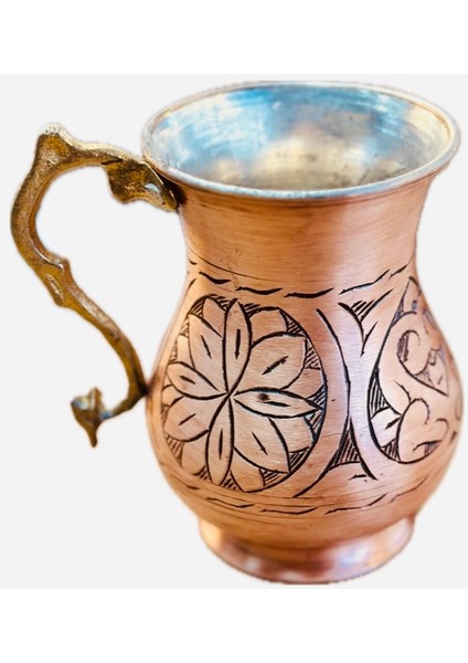 İşlemeli Bakır Bardak
