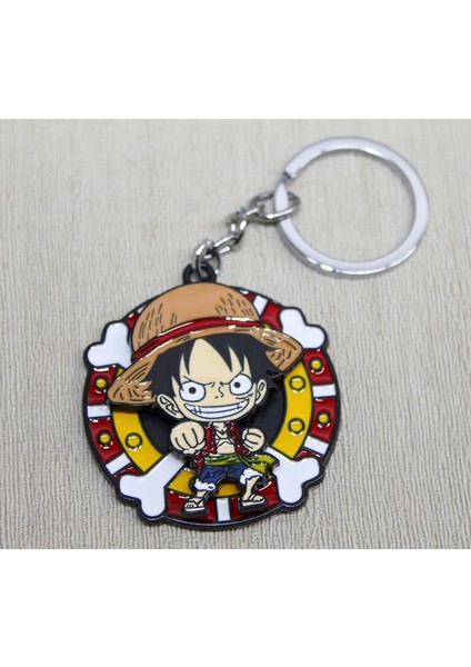 Metal Dönen Luffy Anahtarlık ALK3088