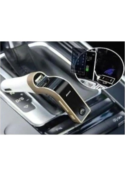 2023 Yeni Model Bluetooth Araç Kiti Car G7 Uyumlu Fm Transmitter Çakmaklık Girişli Mp3 Çalar USB Aux
