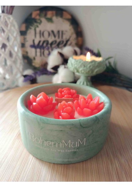 Okyanus Kokulu 200 cc Doğal Soya Wax Mum / Hediyelik Mum fırsatları