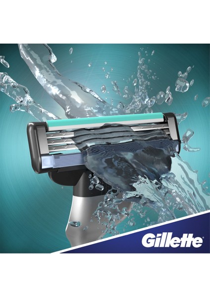 Mach3 Sport Aquagrip Tıraş Makinesi + Mach3 Sport 18 Adet Yedek Tıraş Bıçağı + Gillette 200 ml Köpük +Seyahat Çantası