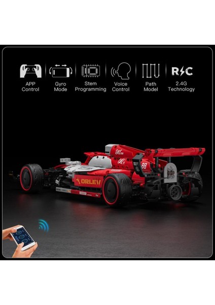 Uzaktan Kumandalı Formula 1 Yarış Arabası Model Seti, 1185 Parça