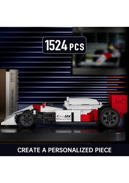 Mould King 10132 Formula 1 Yarış Arabası Yapı Seti, Mp4-4 F1, 1524 Parça, Koleksiyonluk Model fırsatları