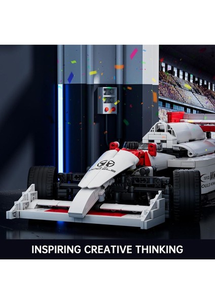 Mould King 10132 Formula 1 Yarış Arabası Yapı Seti, Mp4-4 F1, 1524 Parça, Koleksiyonluk Model indirimleri