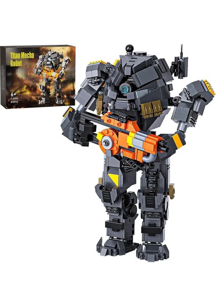 Titanyum Robot ve Mecha Figür Montaj Seti, Yaratıcı Teknik Tuğlalar ile Eğlenceli Inşaat Oyuncağı