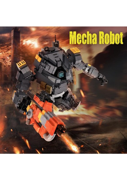 Titanyum Robot ve Mecha Figür Montaj Seti, Yaratıcı Teknik Tuğlalar ile Eğlenceli Inşaat Oyuncağı