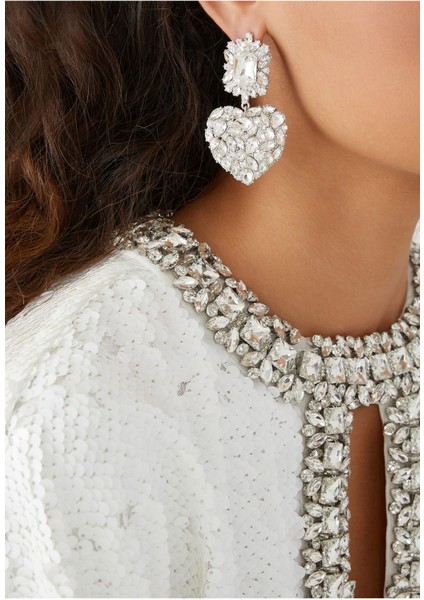 Kristal Kalp Katmanlı Küpe fiyatları