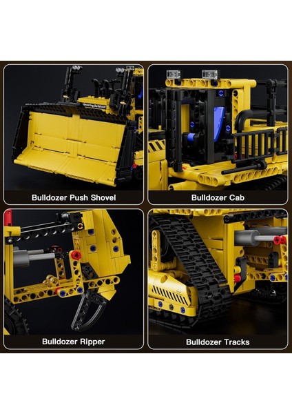 Cat D11 Uzaktan Kumandalı Buldoser Yapım Seti, 1508 Parça, Motorlu Iş Makinesi Modeli fiyatları