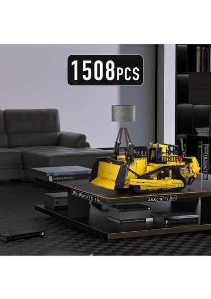 Cat D11 Uzaktan Kumandalı Buldoser Yapım Seti, 1508 Parça, Motorlu Iş Makinesi Modeli indirimleri