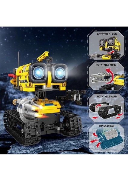 Technik 5'i 1 Arada Uzaktan Kumandalı ve Uygulama Kontrollü Robot Yapım Seti, 560 Parça fiyatları