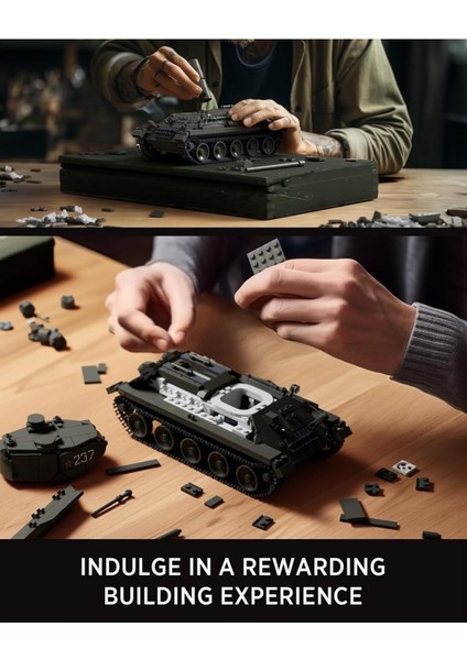 T34/85 Askeri Tank Yapım Seti, 818 Parça, 2. Dünya Savaşı Model Koleksiyonu, Yetişkinler Için