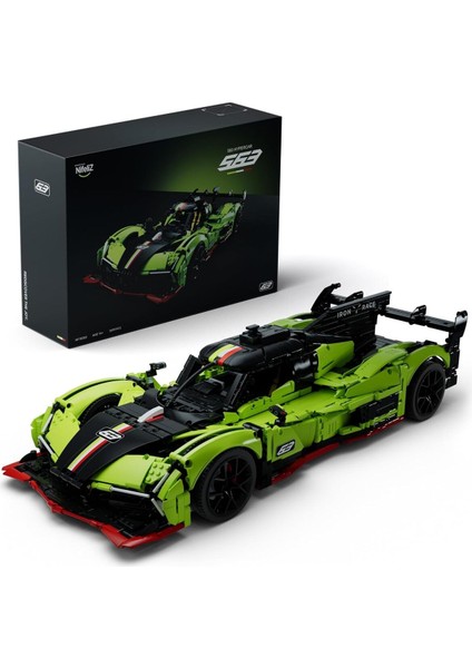 Hypercar Yapı Seti, 1:8 Ölçekli Koleksiyon Arabası, 3699 Parça