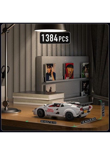 13194Y Rc Speed Champion Yarış Araba Yapım Seti, 1384 Parça, Süper Spor Araba Koleksiyon Modeli indirimleri