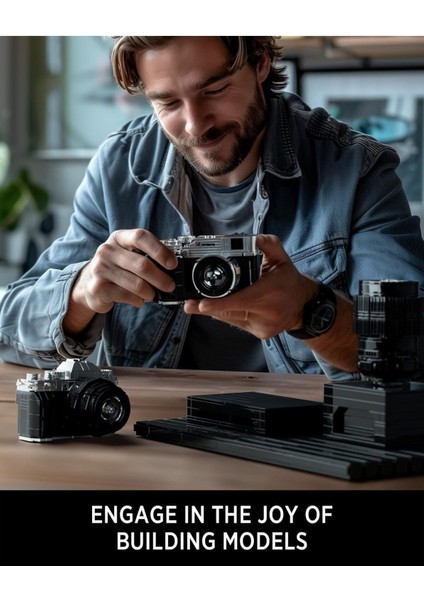 Kamera Yapı Seti, 2109 Parça, Retro Model, Fotoğrafçılar Için Koleksiyon ve Dekor