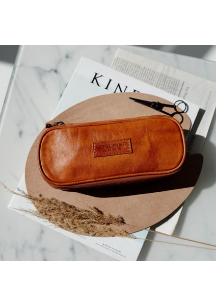 Felix Vintage Deri Kalemlik, El Yapımı Kalem Çantası, Unisex Tasarım fiyatları