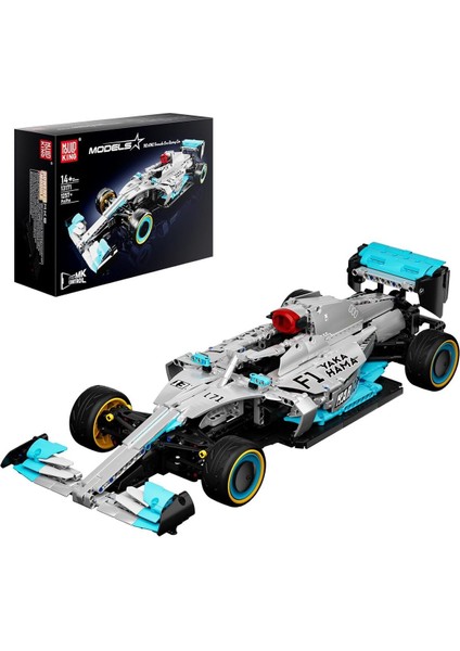 Uzaktan Kumandalı Formula 1 Yarış Arabası Yapı Taşları Amg F1, 1257 Parça