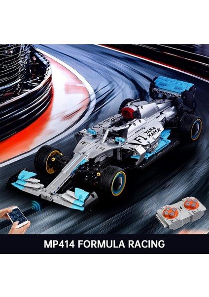 Uzaktan Kumandalı Formula 1 Yarış Arabası Yapı Taşları Amg F1, 1257 Parça