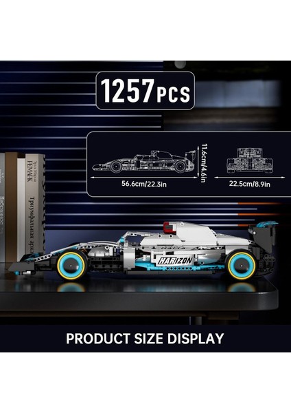 Uzaktan Kumandalı Formula 1 Yarış Arabası Yapı Taşları Amg F1, 1257 Parça