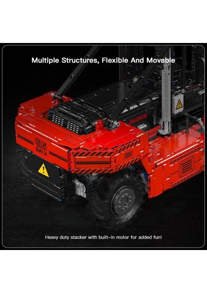 17045 Rc Ağır Yük Forklift Yapım Seti, 4579 Parça, Uzaktan Kumandalı Forklift Modeli, 1:6 Ölçek