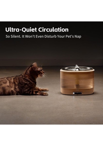 Ebo Rola Kablosuz Kedi Pınarı, Akıllı Uygulama Kontrolü, 2l Ultra Sessiz Kedi Içme Fıskiye fırsatları