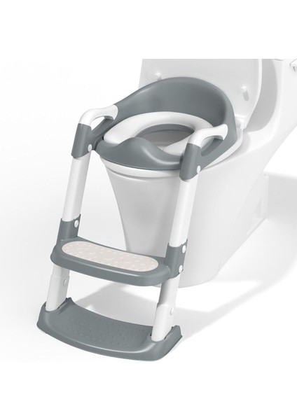 Çocuk Tuvalet Oturağı, Kaymaz, Katlanabilir, Merdivenli ve Ergonomik