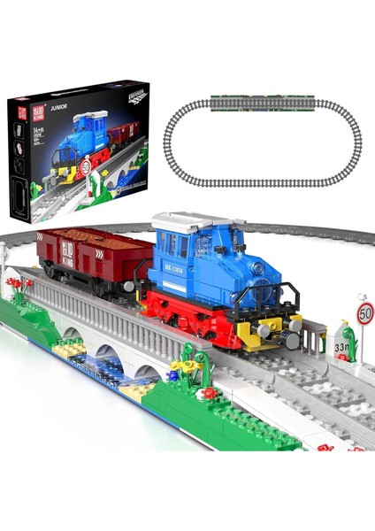 Uzaktan Kumandalı Dizel Lokomotif Tren Yapı Taşları, 1117 Parça
