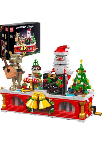 10162 Noel Yapı Blokları Piyanist Santa Claus, Noel Ağacı, 1045 Parça, 14 Yaş ve Üzeri Için Hediye