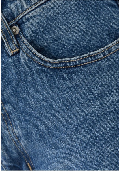 Yüksek Bel Geniş Paça Jean Pantolon