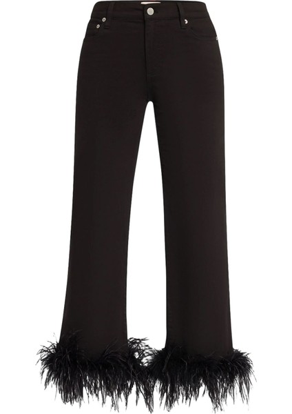 Tüy Detaylı Roxie Kloş Jean