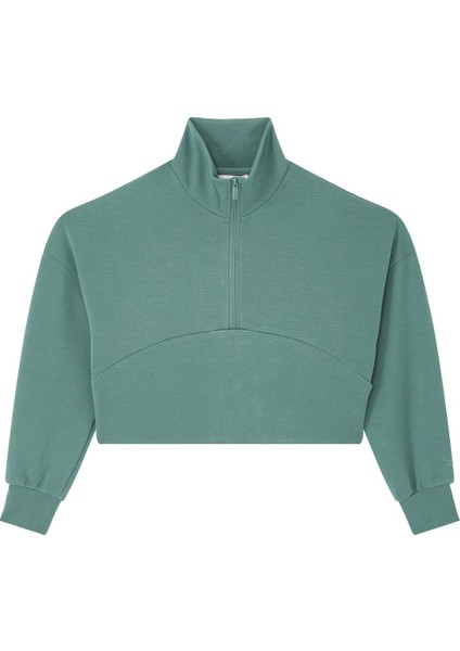 Şık ve Rahat Yarım Fermuarlı Kadın Kazak