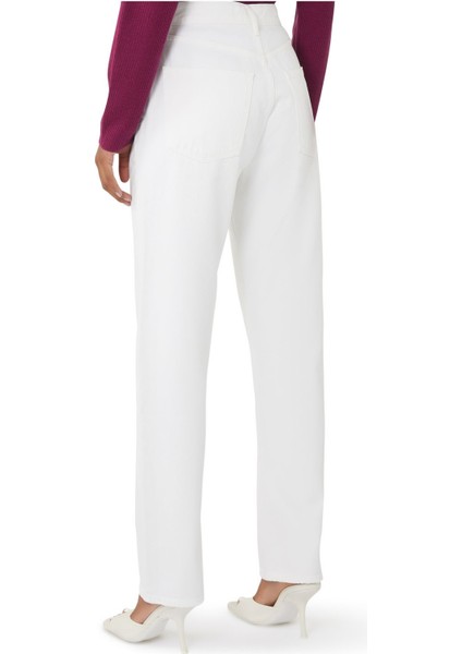 90'lar Esintili Yüksek Bel Düz Jean Pantolon modelleri